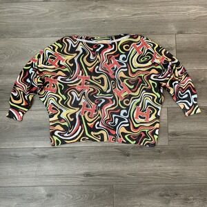 Free For Humanity Womens Multicolor Knit Top OS